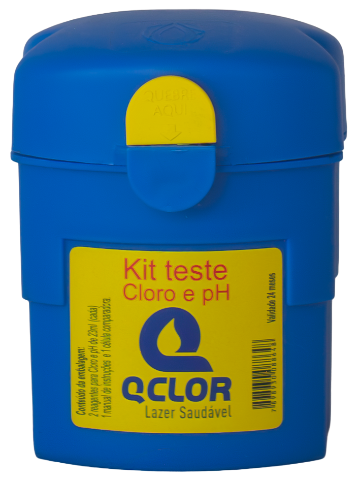 Q Clor Kit Teste de Cloro e pH